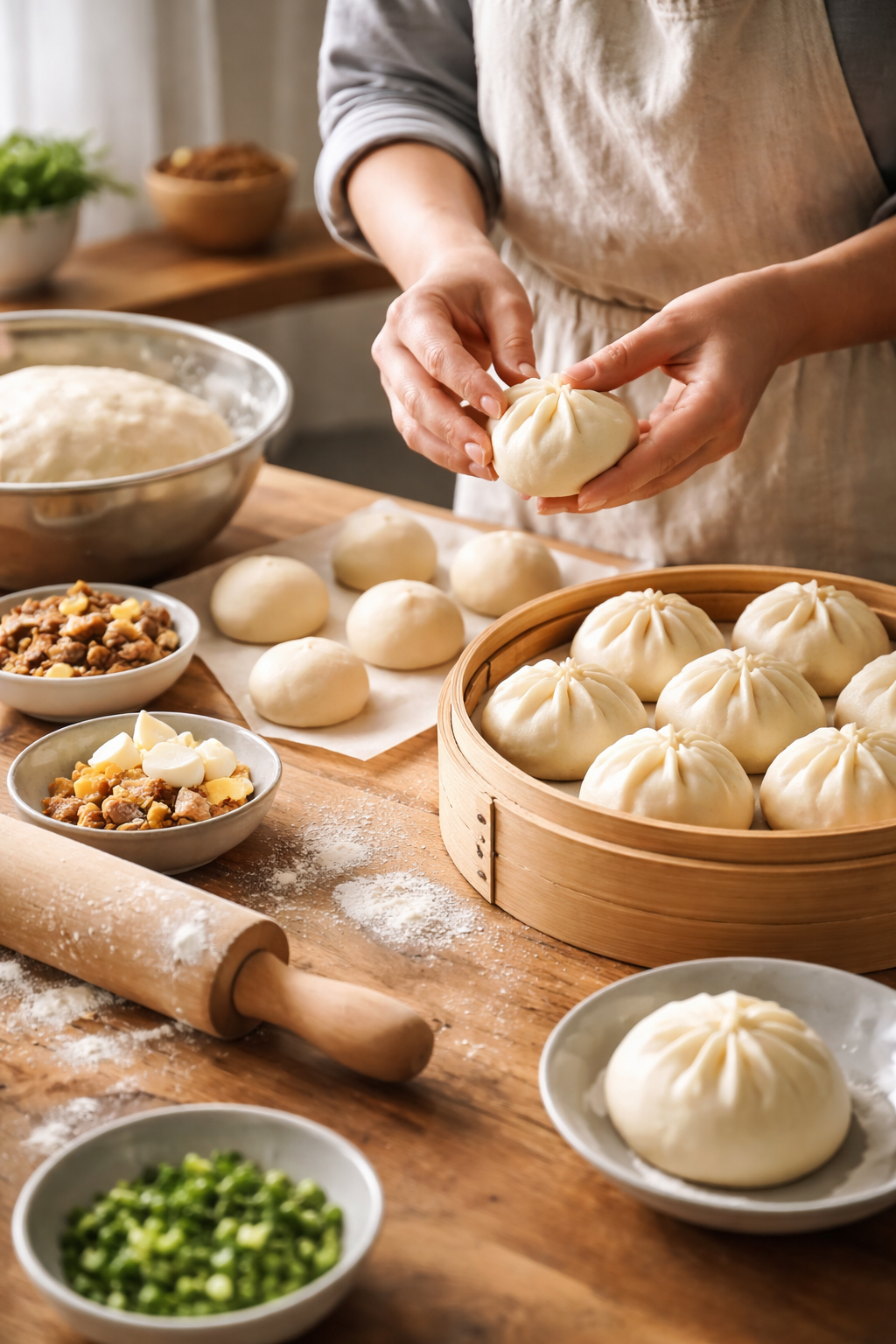 Làm bánh bao mềm mịn tại nhà – Hướng dẫn chi tiết - Giới thiệu về bánh bao – Một món ăn dân dã nhưng hấp dẫn