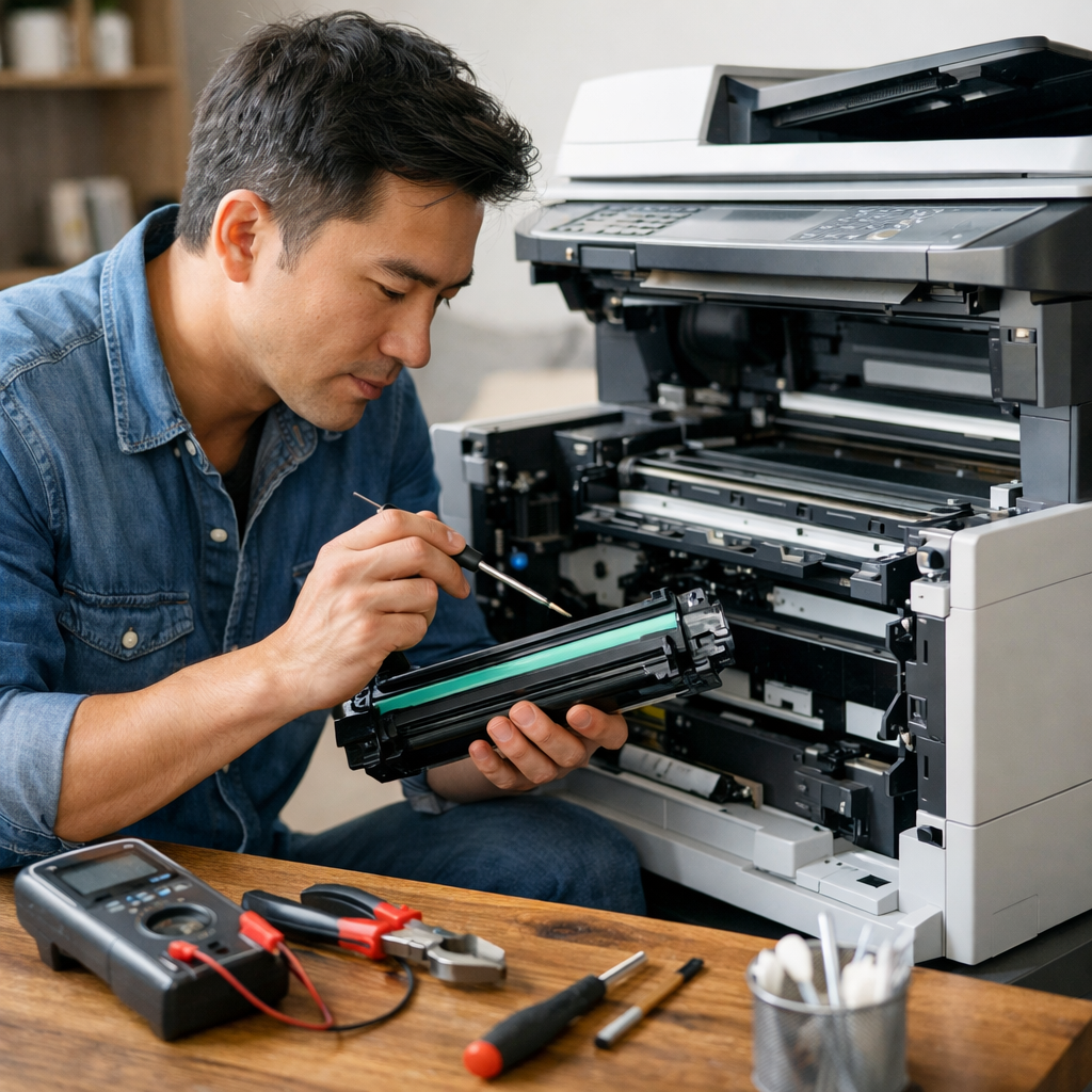 giải pháp sửa máy photocopy không lên hình - Các phương pháp sửa máy photocopy tại nhà
