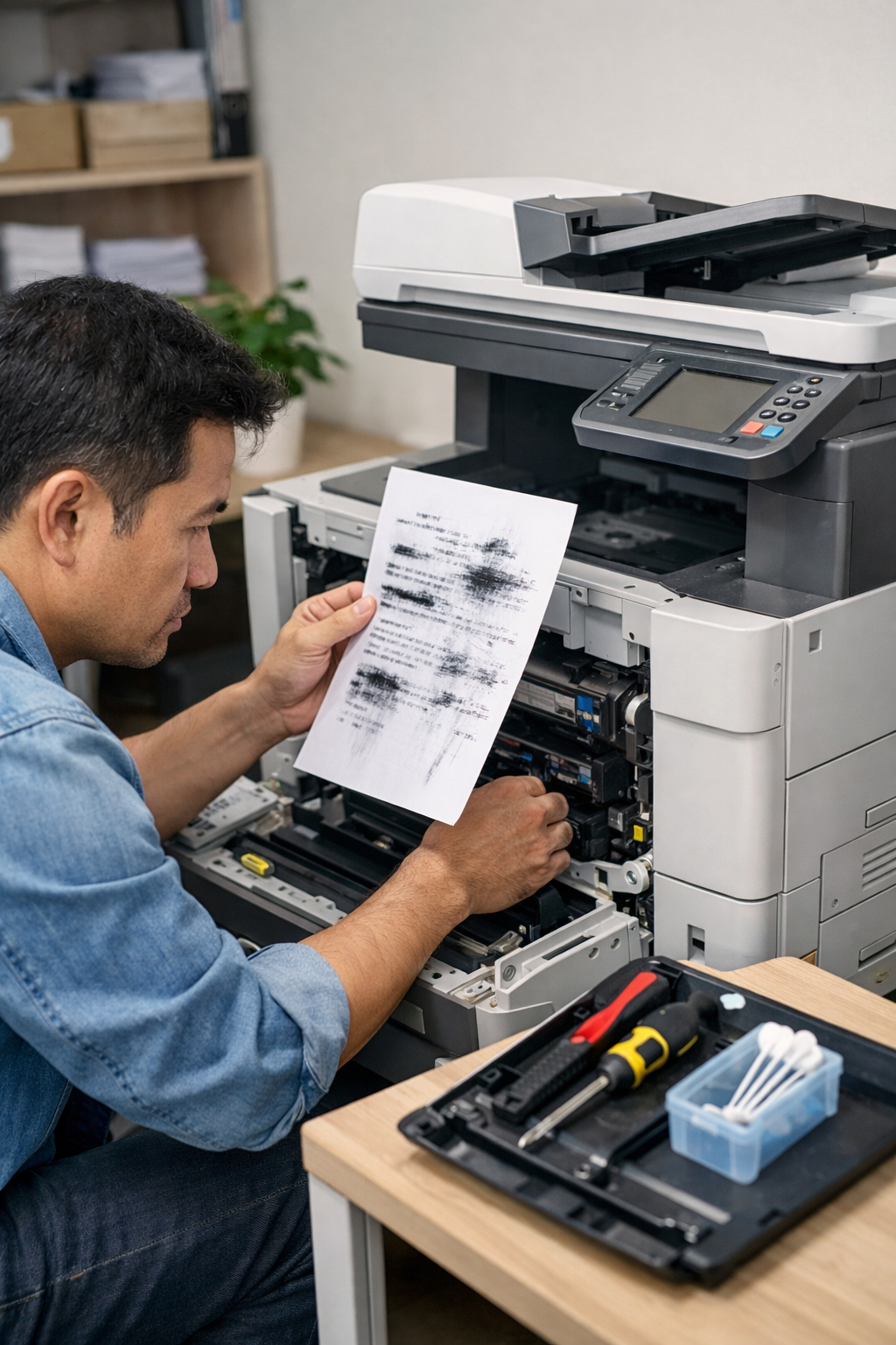 Sửa Máy Photocopy Bị Nhòe Mực Tại Nhà - Hướng Dẫn Chi Tiết - Tổng Quan Về Lỗi Nhòe Mực Trên Máy Photocopy