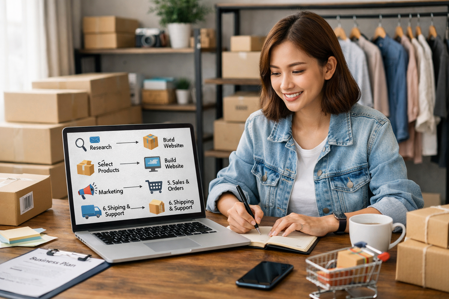 Kinh doanh online - Bắt đầu kinh doanh online từ đâu? Lộ trình 6 bước thực tế cho người mới