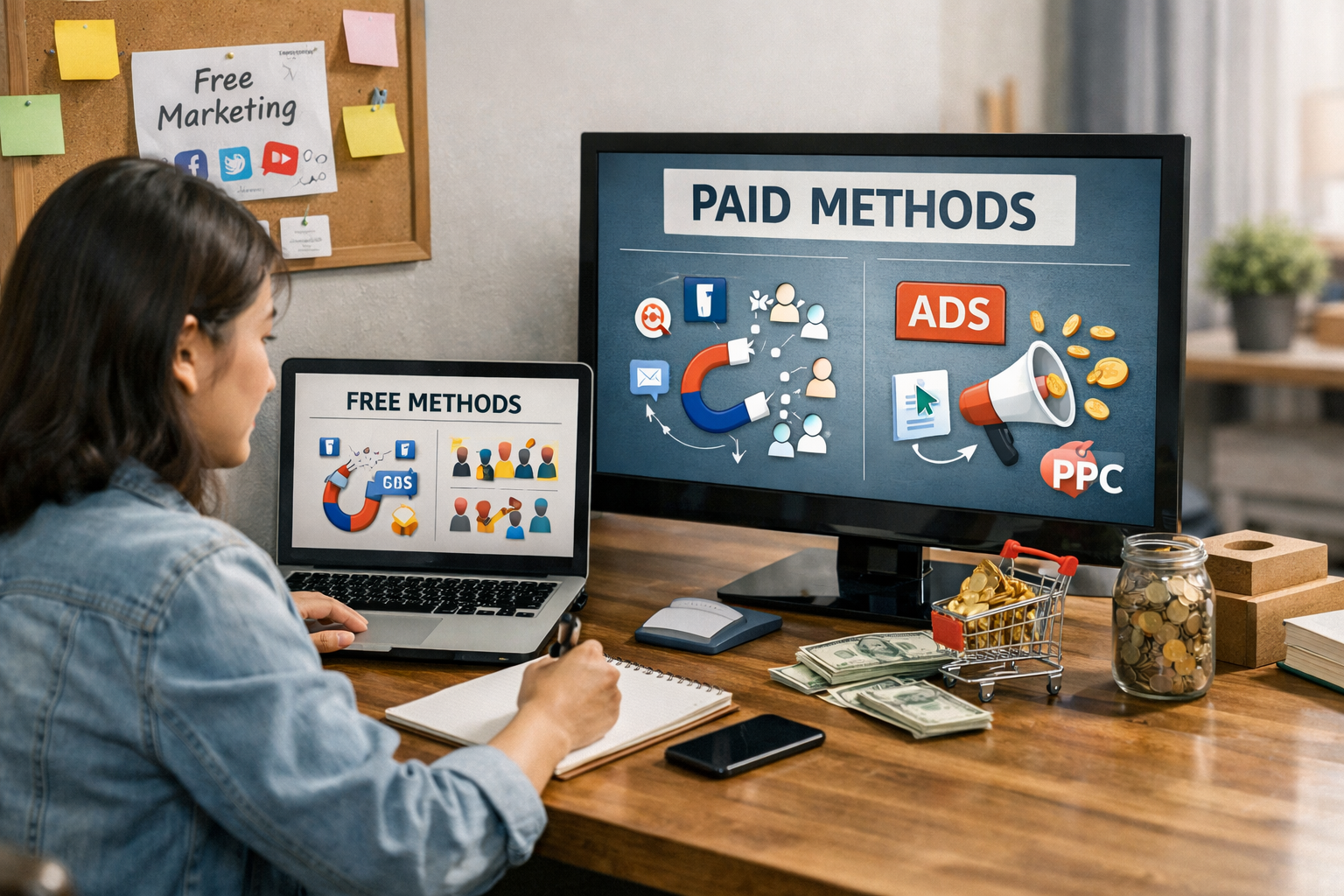 cách kinh doanh online hiệu quả - Bước 3 – Thu hút khách hàng: Miễn phí và trả phí nên kết hợp thế nào?