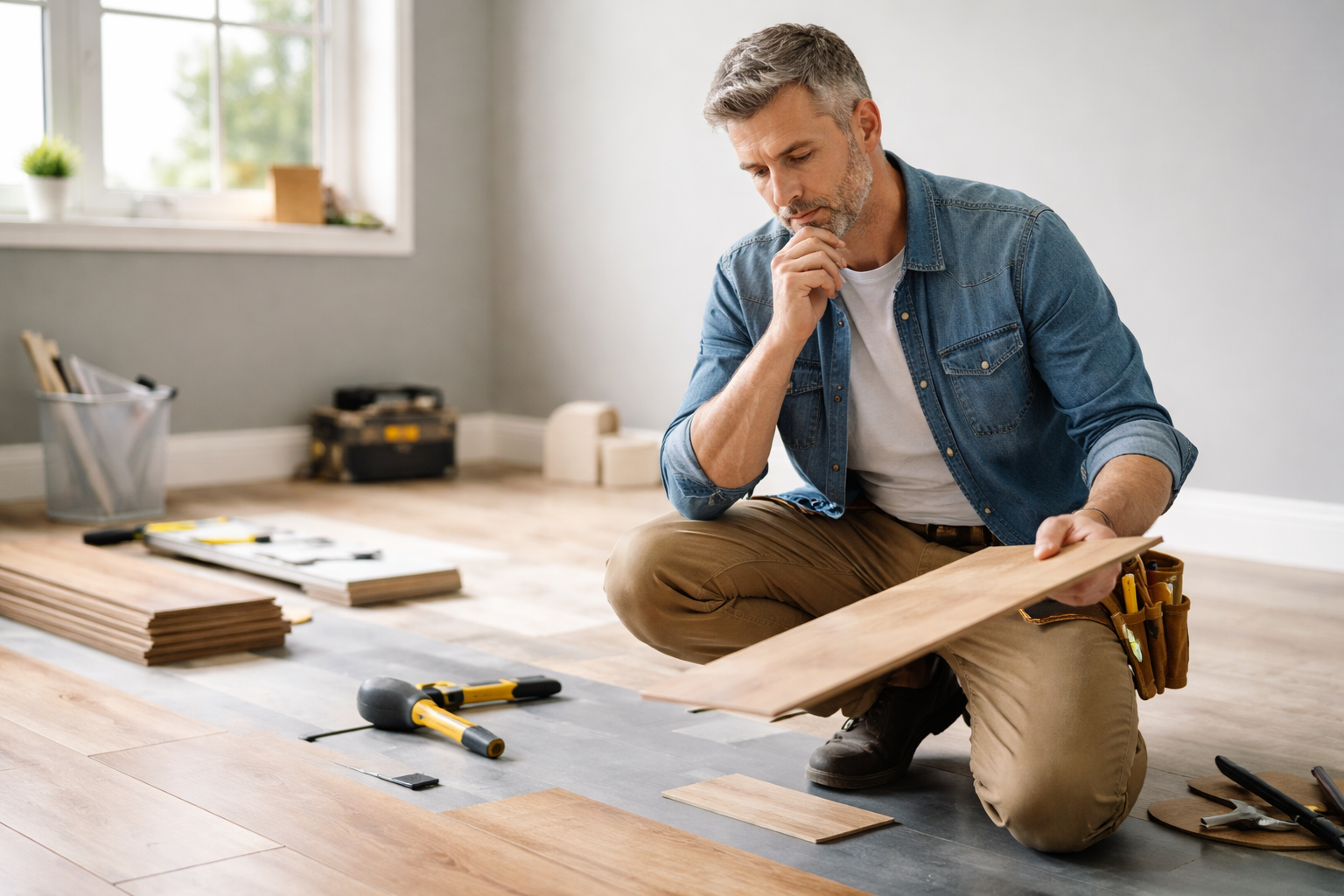 Cách lắp sàn nhựa đơn giản tại nhà - Góc nhìn chuyên gia – Khi nào nên và không nên tự lắp sàn nhựa?