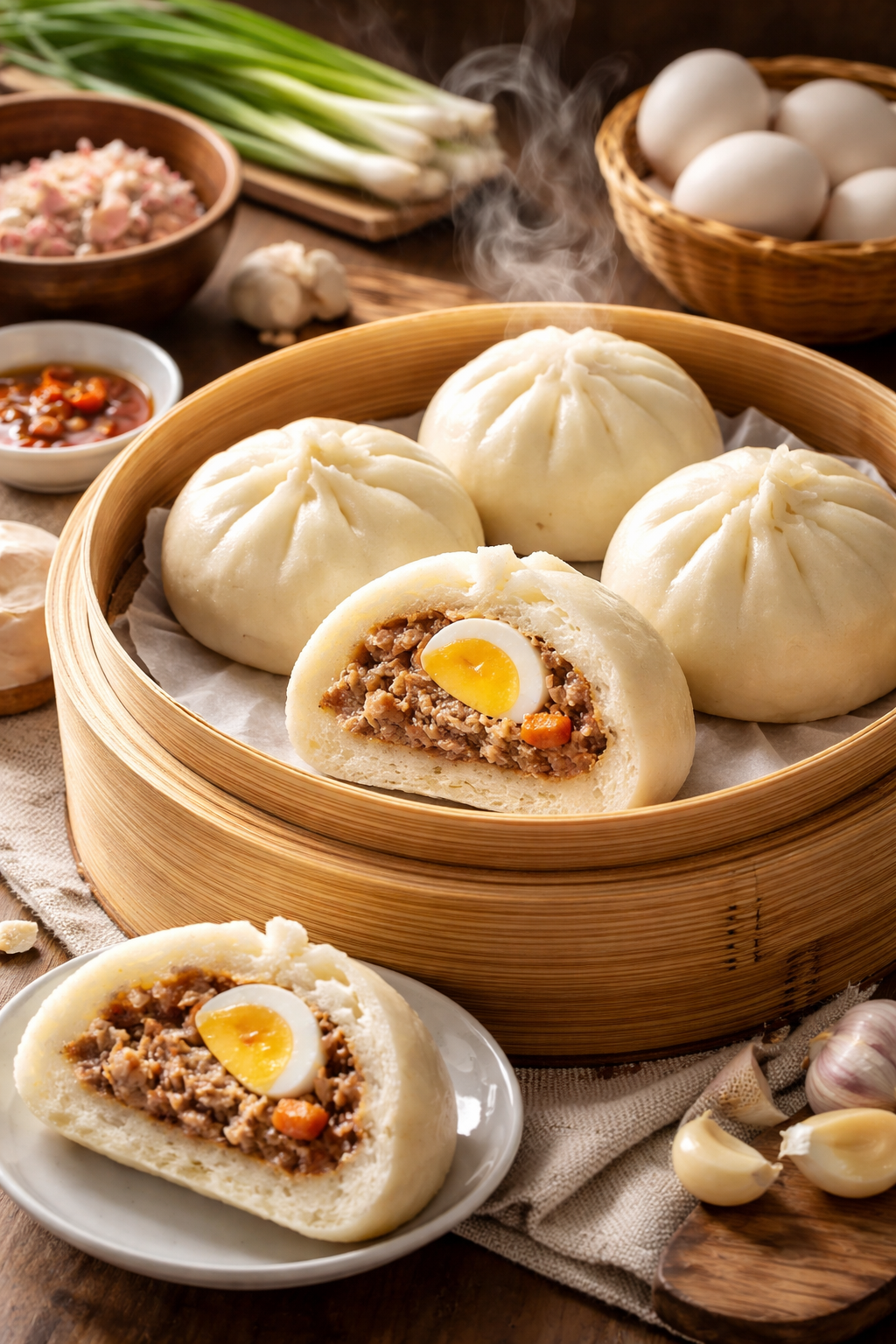 cách làm bánh bao hấp nhanh - Giới Thiệu Về Bánh Bao Hấp