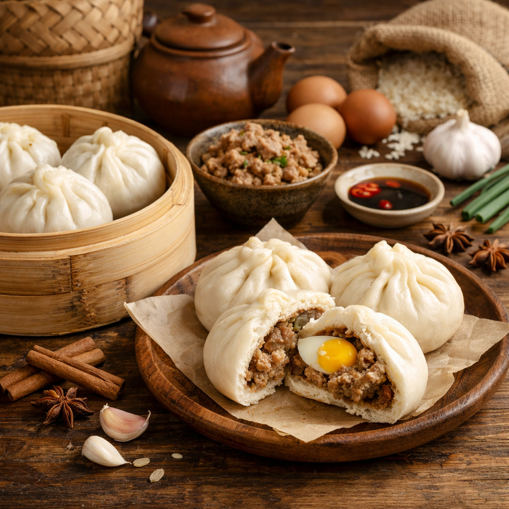 cách làm bánh bao nhân thịt - Giới thiệu về bánh bao nhân thịt và nguồn gốc