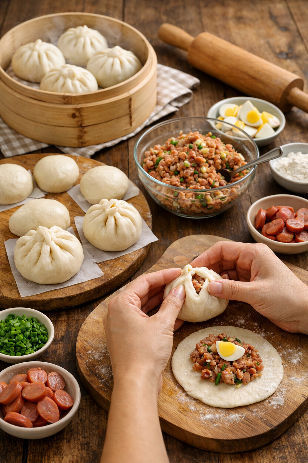 cách làm bánh bao đơn giản siêu tiết kiệm - Hướng dẫn cách làm bánh bao đơn giản siêu tiết kiệm từng bước