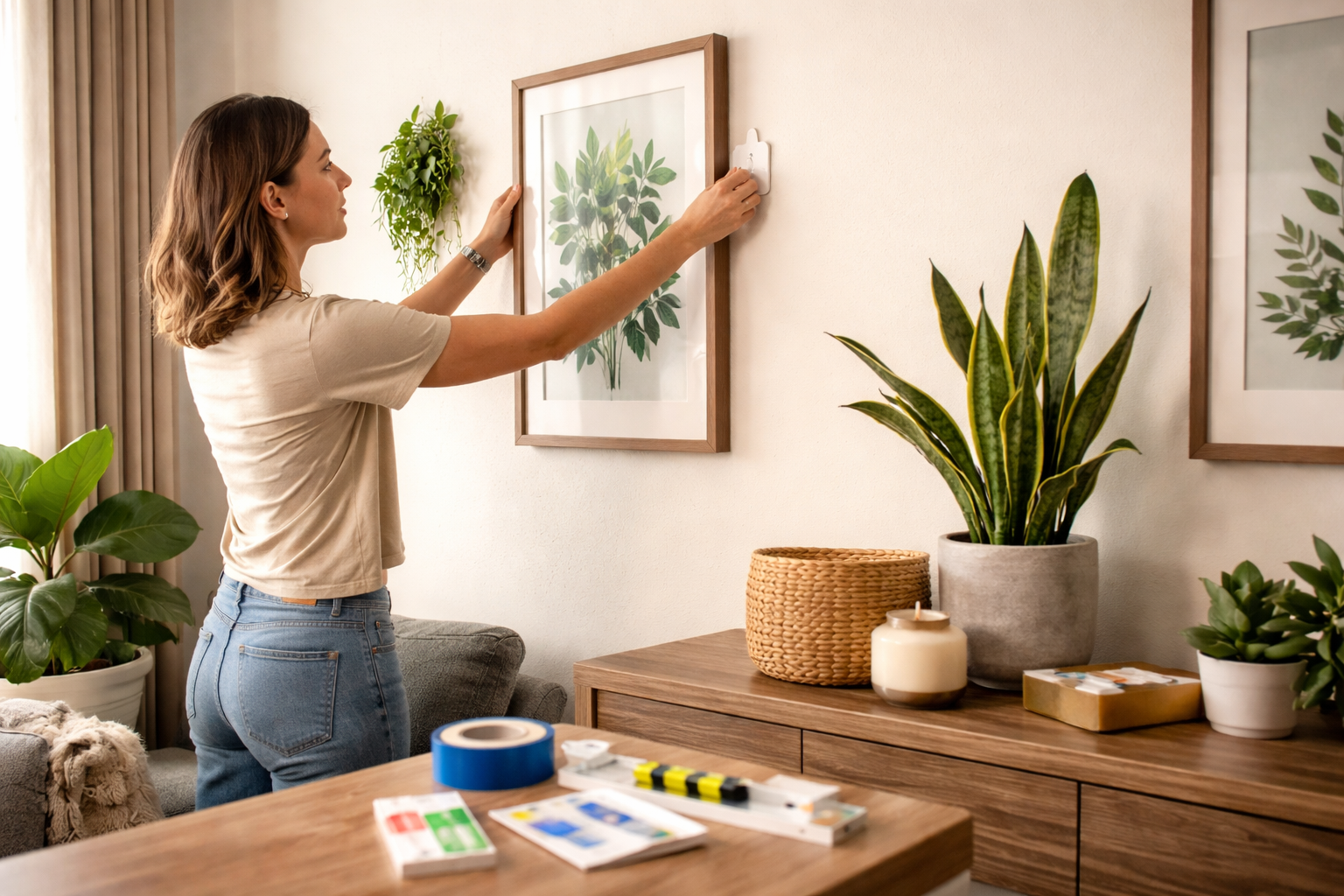 Rental-friendly wall decor ideas without drilling - How to protect your walls (so you actually get your deposit back)