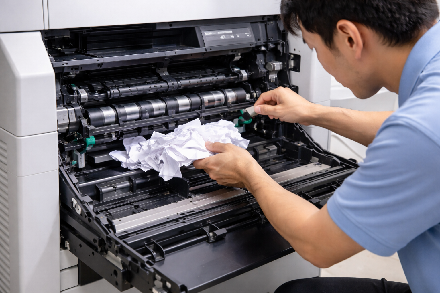hướng dẫn sửa máy photocopy bị kẹt giấy - Kiểm Tra và Sửa Chữa Các Bộ Phận Gây Kẹt Giấy