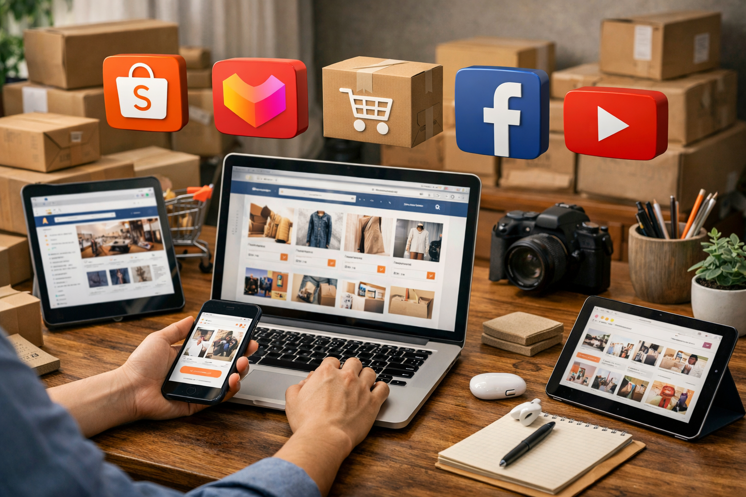 bán hàng online - Những nền tảng bán hàng online phổ biến hiện nay
